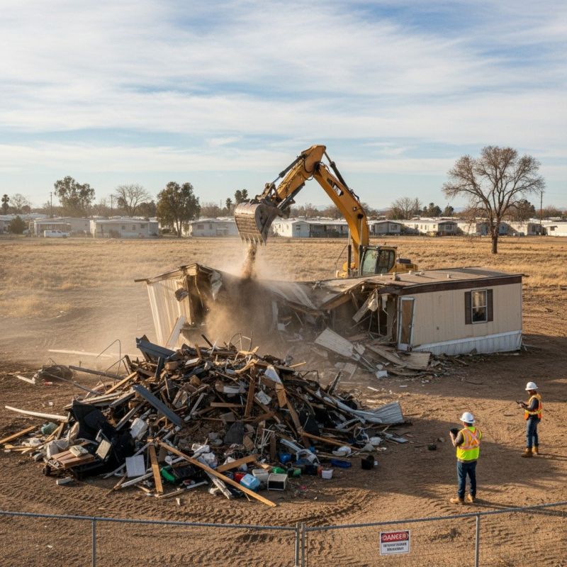 Double Wide Demolition detail